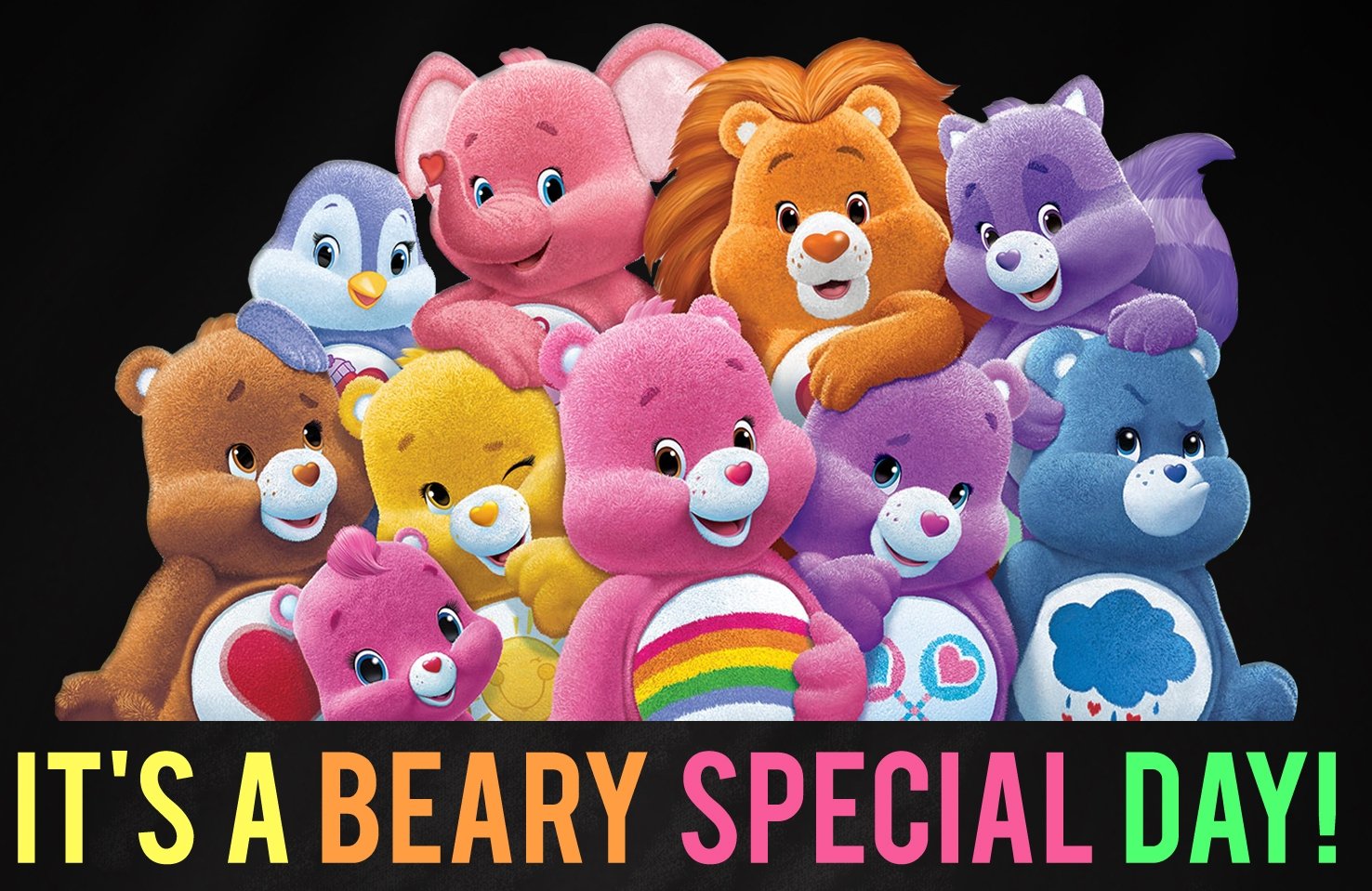 Happy Birthday Care Bears  Care bears vintage, Care bear birthday, Care  bears birthday party